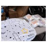 Lot of (6) Houseware Homes Baby Milestone Blankets - Boy