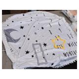 Lot of (6) Houseware Homes Baby Milestone Blankets - Boy