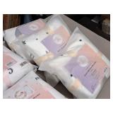 Lot of (6) Houseware Homes Baby Milestone Blankets - Girl