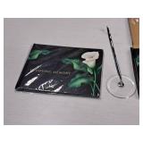 Lot of (10) In Loving Memory Record Book with Pen and Holder