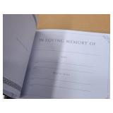 Lot of (10) In Loving Memory Record Book with Pen and Holder