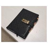 Lot of (10) Diary with Lock and Pen (Black) (in box)