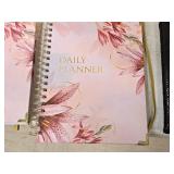 (5) Daily Planners 6"x8", (10) Daily Planners 7"x9-1/2", (15) Black Diaries 6"x8" with Box and Pen