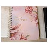 (25) Daily Planners 7"x9-1/2", (25) Black Diaries 6"x8"