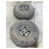 Set of 2 AT25x11-12 Tires & Rims