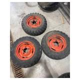 Set of 3 5.7x12 Tires