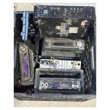 Crate of Car Stereos & Amp