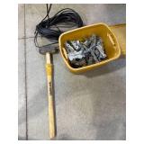 Joist Hangers, Coax, Sledge Hammer