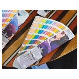 Lot of (6) Assorted Color Swatch Books