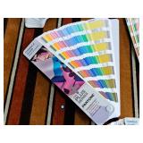 Lot of (6) Assorted Color Swatch Books