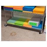 Wire Shelf Rolling Shelving Unit 18"x48"x76" 6-shelf (Silver)