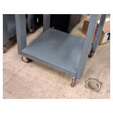 Rolling Wooden Table / Workstation 24"x27"x31"