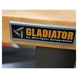 Wood Top / Metal Rolling Workstation 2-tier