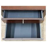 Wooden End Table 2-drawer