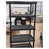 Plastic Shelving Unit 23-1/2"x35-1/2"x72-1/2" 5-shelf