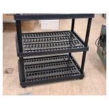 Plastic Shelving Unit 23-1/2"x35-1/2"x72-1/2" 5-shelf