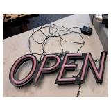 Lighted OPEN Sign