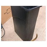 30" Plastic Trash Can (Black)
