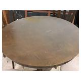 Bar Table Set - 36" Round Pedestal Table and (4) Bar Chairs