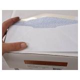 Lot of (4 Boxes) Envelopes | No. 9 Regular |  24# | OSDS Blue Confetti Tint | White Wove 3-7/8"x8-7/8" - Lindenmeyr Envelope 500-count ( 2000 total items )