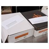 Lot of (2 Boxes) Envelopes | No. 9 Window | 24# | White Wove 3-7/8"x8-7/8" - Lindenmeyr Envelope 500-count ( 1000 total items )