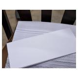 Lot of (1 Full and 1 Partial / 750 Total) Envelopes | No. 10 Regular |  24# | Diagonal Seam | White Wove 4-1/8"x9-1/2" - Seville