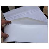 Lot of (1 Full and 1 Partial / 750 Total) Envelopes | No. 10 Regular |  24# | Diagonal Seam | White Wove 4-1/8"x9-1/2" - Seville