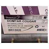 Lot of (3 Boxes) Envelopes - (2 Boxes) A7 60# , (One Box) A2 60# 5-1/4"x7-1/4" - Domtar Cougar 250-count ( 750 total items )