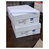 Lot of (2 Boxes) Envelopes | 24# |  Side Seam Regulars | White, Blue Wesco Tint 4-1/8"x9-1/2" - Wesco® Kwik-Tak® 500-count ( 1000 total items )