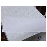 Lot of (2 Boxes) Envelopes | 24# |  Side Seam Regulars | White, Blue Wesco Tint 4-1/8"x9-1/2" - Wesco® Kwik-Tak® 500-count ( 1000 total items )