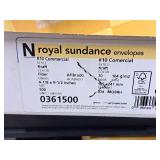 Lot of (2 Boxes) Envelopes - #10 Commercial 70# Kraft Fiber, #10 Commercial 24# Baronial Ivory Linen 4-1/8"x9-1/2" - Neenah 500-count ( 1000 total items )