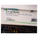 Lot of (2 Boxes) Envelopes |  #9  Commercial |  24# | White Wove - Leader Paper Products Heywood Envelopes LEWW375 500-count ( 1000 total items )