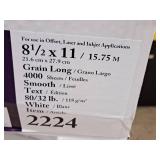 Lot of (12 Reams | 250 Each | 3000 Total) Text Sheet | 80/32# | White | Smooth | Grain Long 8-1/2"x11" - Cougar®