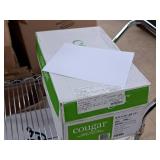Lot of (5 Reams / 250 Each | 1250 Total) Cover Sheet | 80# | White | Smooth | Grain Long 8-1/2"x11" - Cougar®