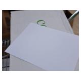 Lot of (5 Reams / 250 Each | 1250 Total) Cover Sheet | 80# | White | Smooth | Grain Long 8-1/2"x11" - Cougar®