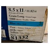 Lot of (10 Reams | 500 Each | 5000 Total) Text Sheet | 60# | Blue | Grain Long 8-1/2"x11" - Domtar Hots®