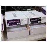 Lot of (2 Partial Boxes) Text Sheet - 12"x18" 70/28# and 12"x18" 100/40#  (~400 sheets each) - Domtar Cougar