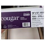 Lot of (2 Partial Boxes) Text Sheet Natural - 24# 12"x18" (~800 sheets) and Cover Sheet 100# 18"x12" (~150 sheets) - Domtar Cougar