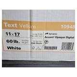Lot of (1 Box) Text Sheet | 60# | White | Long Grain 11"x17" - Sylvamo Accent® Opaque Digital 2500-count ( 2500 total items )