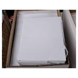 Lot of (7 Reams | 250 Each | 1750 Total) Cover Sheet | 80# | White | Smooth | Grain Long 8-1/2"x11" - Domtar Lynx