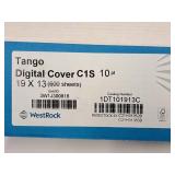 Lot of (1 Box) Digital Cover | C1S | 10pt 19"x13" - WestRock Tango 600-count ( 600 total items )