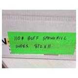 Lot of (2000 sheets) Index Sheet | 110# | Buff 8-1/2"x11" - Springhill®