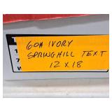 Lot of (~2500 sheets) Text Sheet | 60# | Ivory 12"x18" - Springhill®