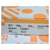 Lot of (2 Reams | 250 Each | 500 Total) Cover Sheet | 100# | Gloss 18"x12" - Billerud Blazer Digital