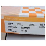 Lot of (~350 sheets) Cover Sheet | 100# | Gloss 19"x13" - Billerud Blazer Digital