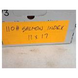 Lot of (~2000 sheets) Index Sheets | 110# | Salmon 11"x17"