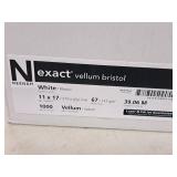 Lot of (~1000 sheets) Sheets | 67# | Vellum | White 11"x17" - Neenah Exact