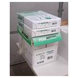 Lot of (7 Reams) 2-hole Punch Top Sheets | 20# | White | 92 Bright | Grain Long 8-1/2"x11" - Perfect Cut Sheets