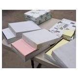 Lot of  NCR Paper 3-Part Straight and 2-Part Reverse Sheets