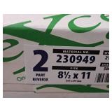 Lot of (2 Reams | 1000 sheets | 500 sets) 2-Part Reverse | 21# | Grain Long | Canary/White 8-1/2"x14" - Excel One Pixalle Specialty Solutions